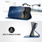 Datura Flower Embossed Flip Leather Phone Case, For OPPO A79 - Image 4