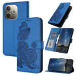 Datura Flower Embossed Flip Leather Phone Case, For OPPO A5 Pro 5G, For OPPO Reno13 F 4G / 5G