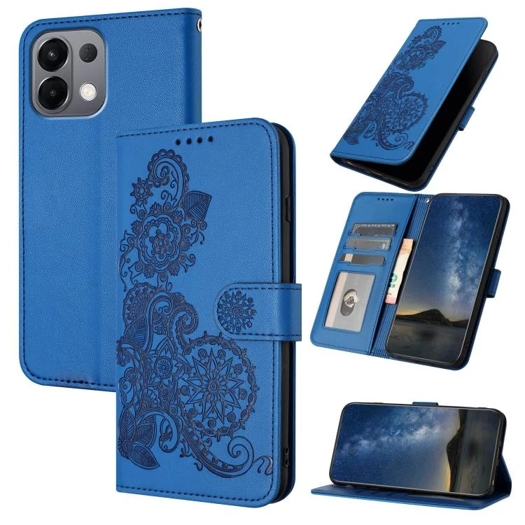 Datura Flower Embossed Flip Leather Phone Case, For OPPO K13 5G, For OPPO Find X8s+