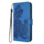 Datura Flower Embossed Flip Leather Phone Case, For OPPO A36 / A76 / A96 / K10 4G, For OPPO Reno6 Pro+ 5G - Image 3