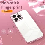 Transparent Plating Fine Hole Phone Case, For iPhone 15 Pro Max, For iPhone 15 Pro - Image 4
