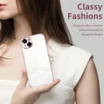 Transparent Plating Fine Hole Phone Case, For iPhone 15 Plus, For iPhone 15 - Image 3