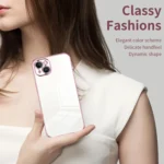 Transparent Plating Fine Hole Phone Case, For iPhone 14 Plus, For iPhone 14 - Image 3
