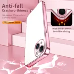 Transparent Plating Fine Hole Phone Case, For iPhone 14 Plus, For iPhone 14 - Image 6