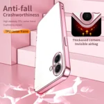 Transparent Plating Fine Hole Phone Case, For iPhone 16 Plus, For iPhone 16 - Image 6