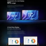 Teclast T60 4G LTE Tablet PC 12 inch, Android 14 Unisoc T616 Octa Core, Support Dual SIM - Image 8