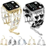 Butterfly Chain Bracelet Metal Watch Band, For Apple Watch SE 2023 44mm, For Apple Watch SE 2023 40mm, For Apple Watch Ultra 2 49mm, For Apple Watch Series 9 45mm - Image 2