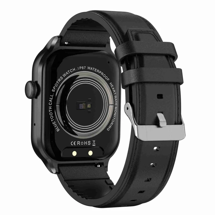 EDA006110001A_2.webp 2.01 inch Leather Strap Bluetooth Call Smart Watch Support Heart Rate Monitoring / Non-invasive Blood Sugar - Image 21