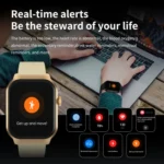2.01 inch Leather Strap Bluetooth Call Smart Watch Support Heart Rate Monitoring / Non-invasive Blood Sugar - Image 19