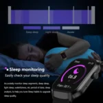 2.01 inch Silicone Strap Bluetooth Call Smart Watch Support Heart Rate Monitoring / Non-invasive Blood Sugar - Image 14