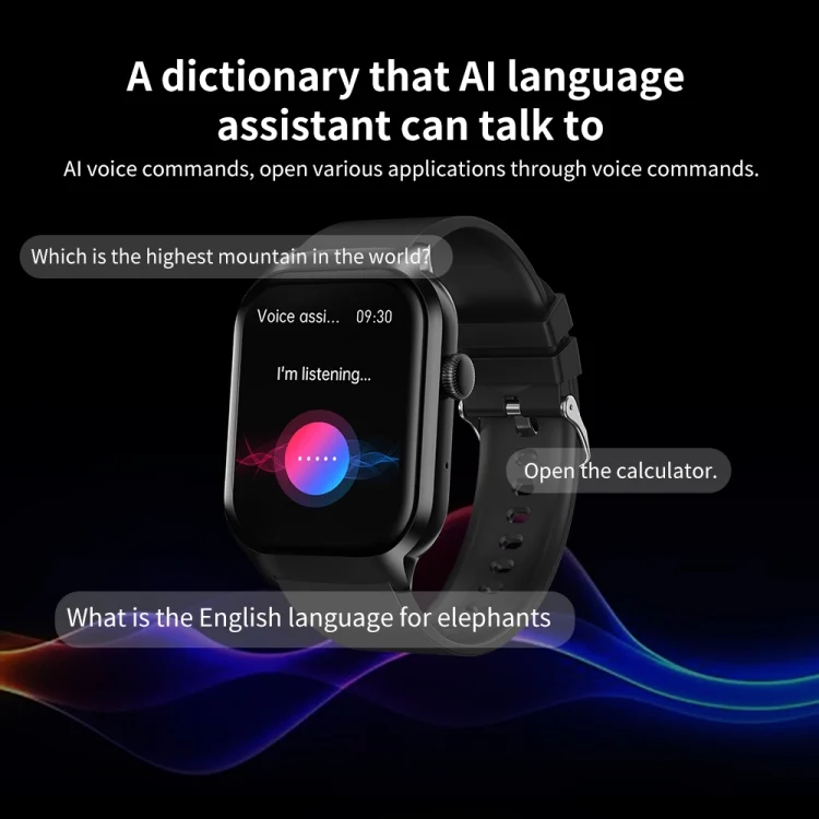 EDA0061101_B14.webp 2.01 inch Silicone Strap Bluetooth Call Smart Watch Support Heart Rate Monitoring / Non-invasive Blood Sugar - Image 15