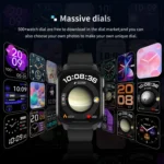 2.01 inch Silicone Strap Bluetooth Call Smart Watch Support Heart Rate Monitoring / Non-invasive Blood Sugar - Image 5