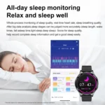 1.43 inch Leather Strap Bluetooth Call Smart Watch Support ECG / Non-invasive Blood Sugar - Image 12