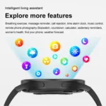 1.43 inch Leather Strap Bluetooth Call Smart Watch Support ECG / Non-invasive Blood Sugar - Image 17