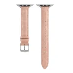 Slim Crocodile Leather Watch Band, For Apple Watch Series 3 38mm, For Apple Watch Series 3 42mm - Image 3