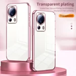 Transparent Plating Fine Hole Phone Case, For Xiaomi Civi 2 / 13 Lite, For Xiaomi 13 Pro - Image 2