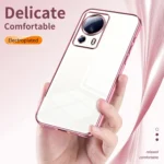 Transparent Plating Fine Hole Phone Case, For Xiaomi Civi 2 / 13 Lite, For Xiaomi 13 Pro - Image 5