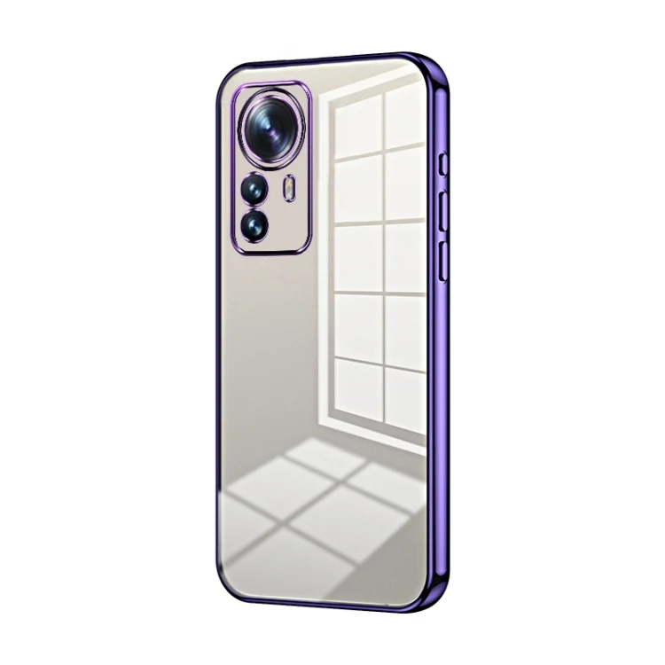 Transparent Plating Fine Hole Phone Case, For Xiaomi 12 Pro / 12S Pro, For Xiaomi 12S