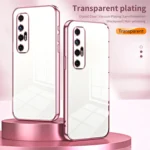 Transparent Plating Fine Hole Phone Case, For Xiaomi Mi 10S, For Xiaomi Mi 11 Lite 4G / 5G - Image 2