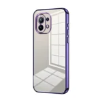 Transparent Plating Fine Hole Phone Case, For Xiaomi Mi 11, For Xiaomi Mi 10 Lite 5G