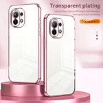 Transparent Plating Fine Hole Phone Case, For Xiaomi Mi 11, For Xiaomi Mi 10 Lite 5G - Image 2
