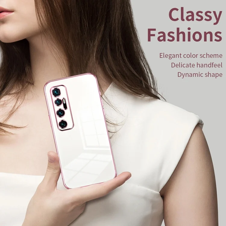 EDA006114124A_2.webp Transparent Plating Fine Hole Phone Case, For Xiaomi Mi 10 Ultra, For Xiaomi Mi 10 Pro 5G - Image 3