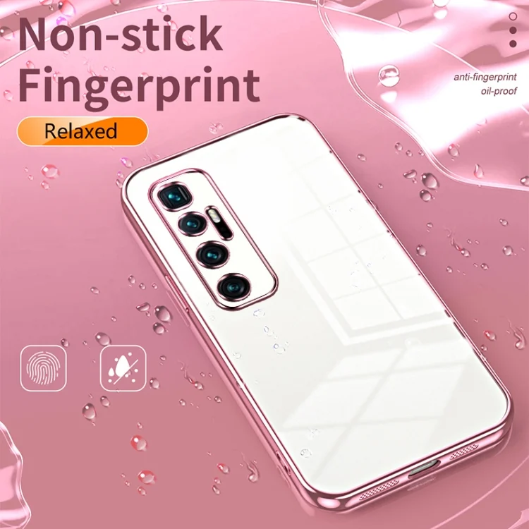 EDA006114124A_3.webp Transparent Plating Fine Hole Phone Case, For Xiaomi Mi 10 Ultra, For Xiaomi Mi 10 Pro 5G - Image 4