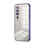 Transparent Plating Fine Hole Phone Case, For Xiaomi Mi 10 5G, For Xiaomi Mi CC9 Pro / Mi Note 10