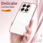 Transparent Plating Fine Hole Phone Case, For Xiaomi 14T, For Xiaomi 14 Ultra - Image 5