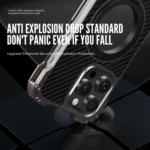 R-JUST RJ51-1 Hollow Rotating Holder MagSafe Magnetic Metal Phone Case, For iPhone 16 Pro Max, For iPhone 16 Pro, For iPhone 16 Plus, For iPhone 16, For iPhone 15 Pro Max, For iPhone 15 Pro... - Image 4