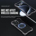 R-JUST RJ51-1 Hollow Rotating Holder MagSafe Magnetic Metal Phone Case, For iPhone 16 Pro Max, For iPhone 16 Pro, For iPhone 16 Plus, For iPhone 16, For iPhone 15 Pro Max, For iPhone 15 Pro... - Image 7