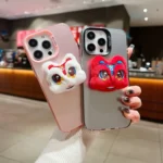 New Year Lion Dance Plush Doll Phone Case, For iPhone XS Max - Image 3