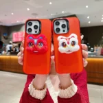 New Year Lion Dance Plush Doll Phone Case, For iPhone XS Max - Image 4