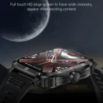 KT71 1.96 inch HD Square Screen Rugged Smart Watch Supports Bluetooth Calls/Sleep Monitoring/Blood Oxygen Monitoring - Image 5