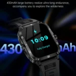 KT71 1.96 inch HD Square Screen Rugged Smart Watch Supports Bluetooth Calls/Sleep Monitoring/Blood Oxygen Monitoring - Image 7