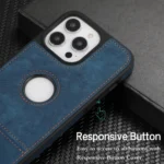 Splicing Sewing Hollow Cutout PU Phone Case, For iPhone 15 Pro Max, For iPhone 15 Pro, For iPhone 15 Plus, For iPhone 15 - Image 7