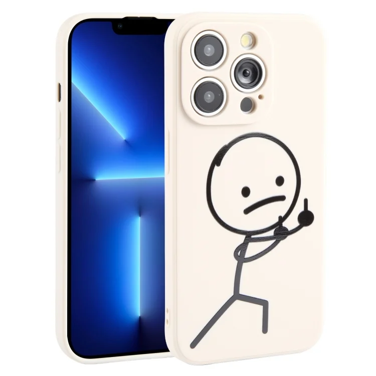 Stickman Pattern Liquid Silicone Phone Case, For iPhone 13 Pro, For iPhone 13, For iPhone 12, For iPhone 12 Pro Max, For iPhone 12 Pro, For iPhone 11 Pro Max, For iPhone 11, For iPhone 11 Pro...