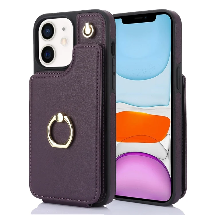 YM005 Skin Feel Card Bag Phone Case with Long Lanyard, For iPhone 11, For iPhone 11 Pro