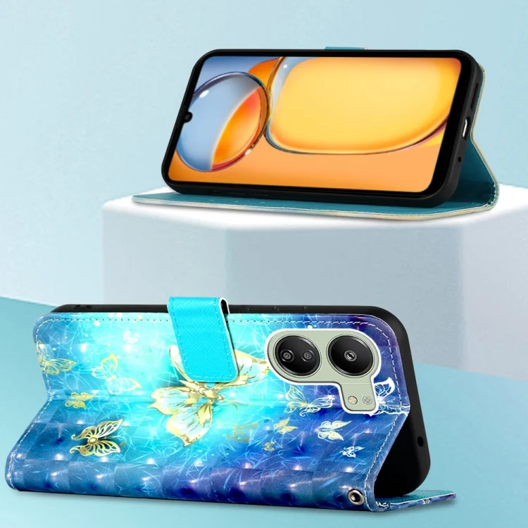 EDA006149801A_3.webp 3D Painting Horizontal Flip Leather Phone Case, For Xiaomi Redmi 13C, For Xiaomi Redmi Note 13 Pro+ 5G - Image 4