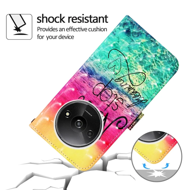 EDA006149802A_5.webp 3D Painting Horizontal Flip Leather Phone Case, For Xiaomi Redmi A3, For Xiaomi Redmi Note 13 Pro 4G Global - Image 6
