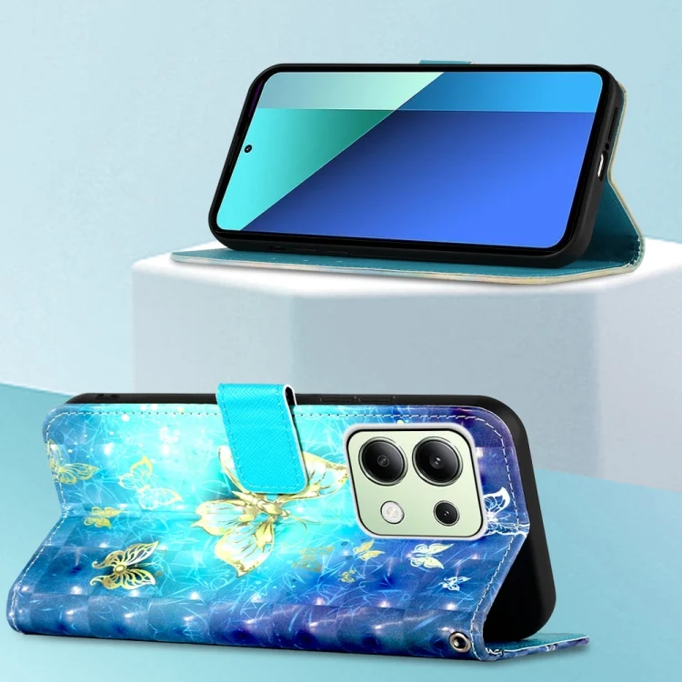EDA006149803A_3.webp 3D Painting Horizontal Flip Leather Phone Case, For Xiaomi Redmi Note 13 4G Global, For Xiaomi Redmi K70E - Image 4