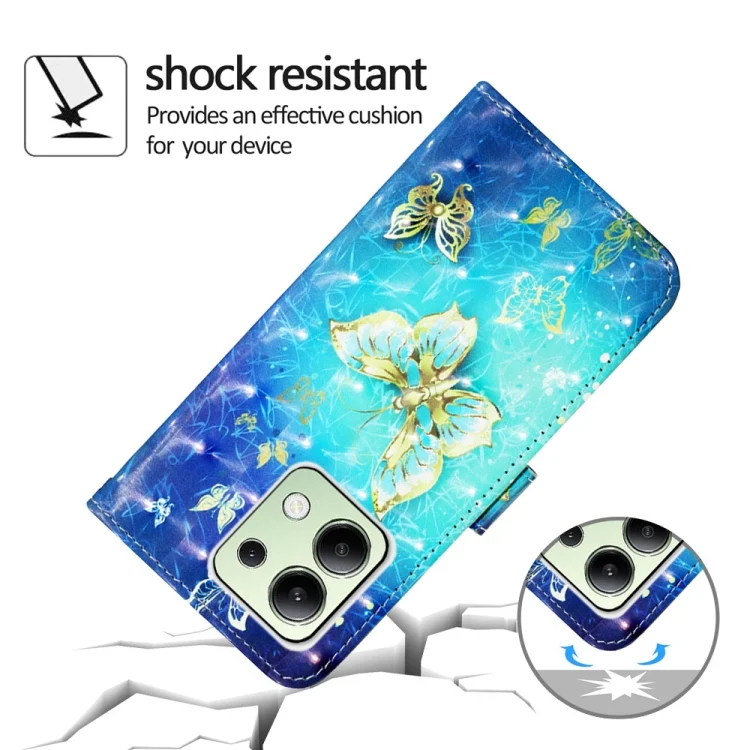 EDA006149803A_5.webp 3D Painting Horizontal Flip Leather Phone Case, For Xiaomi Redmi Note 13 4G Global, For Xiaomi Redmi K70E - Image 6