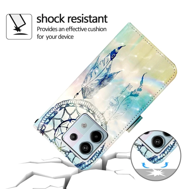 EDA006149807A_5.webp 3D Painting Horizontal Flip Leather Phone Case, For Xiaomi Redmi Note 13 Pro 5G Global - Image 6