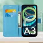 Colored Drawing Pattern Plain Weave Leather Phone Case, For Xiaomi Redmi A3, For Xiaomi Redmi Note 13 Pro 4G Global - Image 4