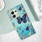 Colored Drawing Pattern Plain Weave Leather Phone Case, For Xiaomi Redmi Note 13 4G Global, For Xiaomi Redmi K70E - Image 2