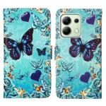 Colored Drawing Pattern Plain Weave Leather Phone Case, For Xiaomi Redmi Note 13 4G Global, For Xiaomi Redmi K70E - Image 3