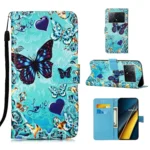 Colored Drawing Pattern Plain Weave Leather Phone Case, For Xiaomi Poco X6 Pro, For Xiaomi Redmi Note 13 5G Global