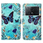 Colored Drawing Pattern Plain Weave Leather Phone Case, For Xiaomi Poco X6 Pro, For Xiaomi Redmi Note 13 5G Global - Image 3