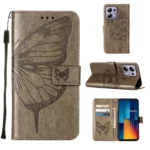 Embossed Butterfly Leather Phone Case, For Xiaomi Redmi Note 13 Pro 4G Global, For Xiaomi Redmi Note 13 4G Global