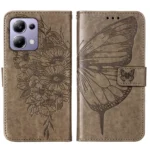 Embossed Butterfly Leather Phone Case, For Xiaomi Redmi Note 13 Pro 4G Global, For Xiaomi Redmi Note 13 4G Global - Image 3